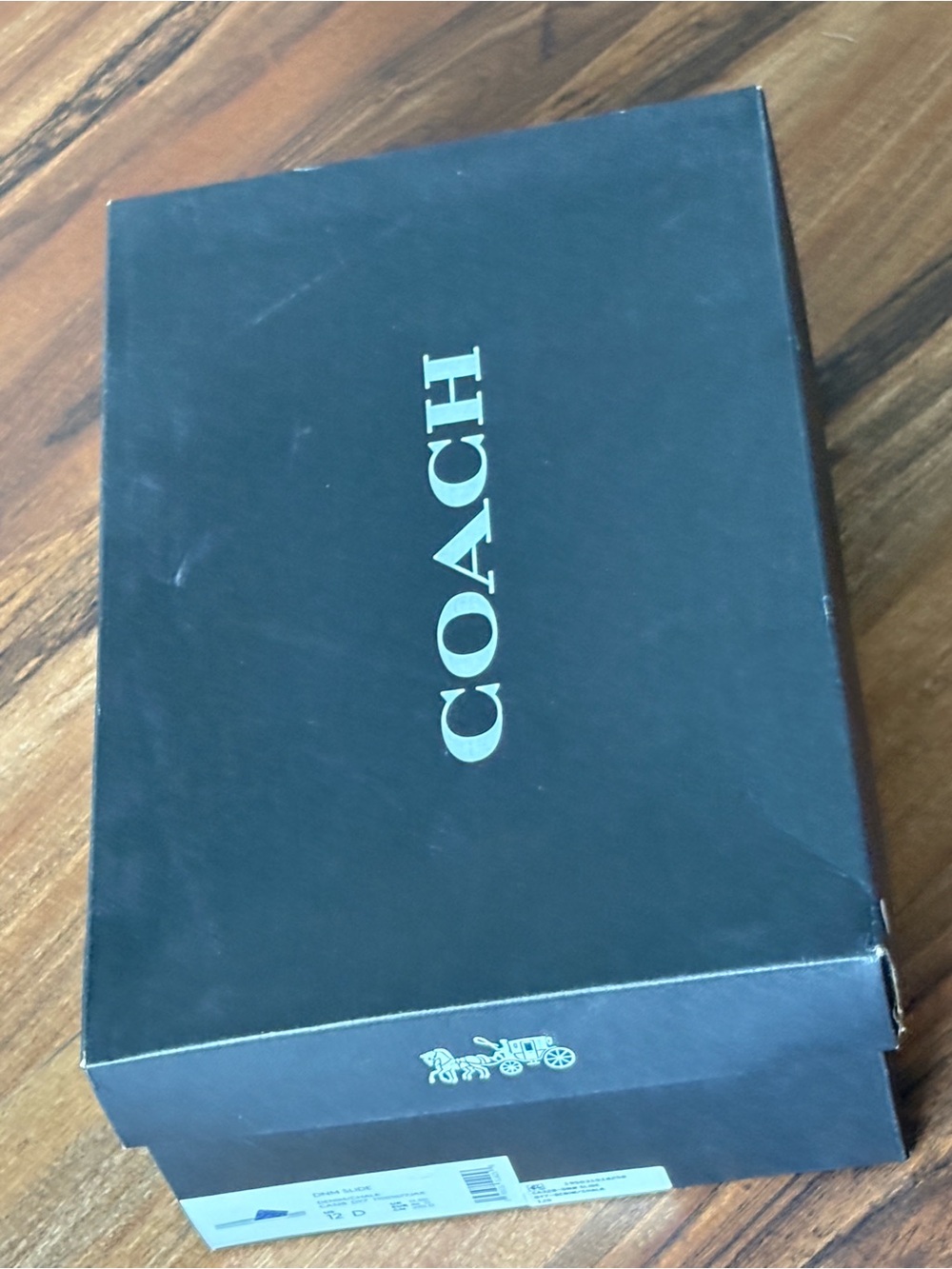 COACH Blue Signature Logo Slide Sandals blue Denim Men’s Slide Sandals New Sz 12 - Picture 8 of 9